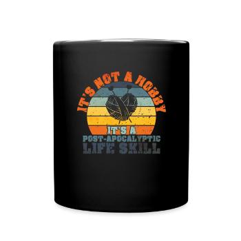 Tissage Tricot Crochet Tissus Textiles - Mug uni - noir - Devant