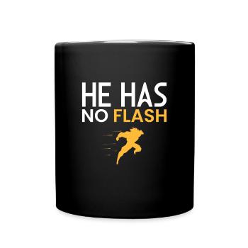 NO FLASH!! - Full Colour Mug - black - Front
