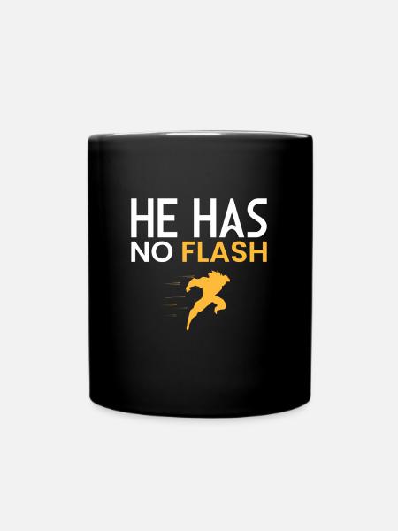 NO FLASH!! - Tasse einfarbig - Schwarz