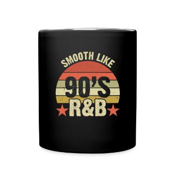 90s R&B Music Cassette 90 Years of Songs - Full Colour Mug - black - Front