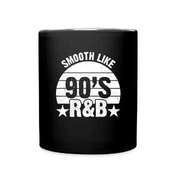 90s R&B Music Cassette 90 Years of Songs - Full Colour Mug - black - Front