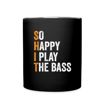 Bassiste Musique Bassiste Musicien Guitare basse - Mug uni - noir - Devant