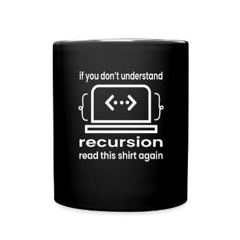 Software Developer Programmer Gift - Full Colour Mug - black - Front