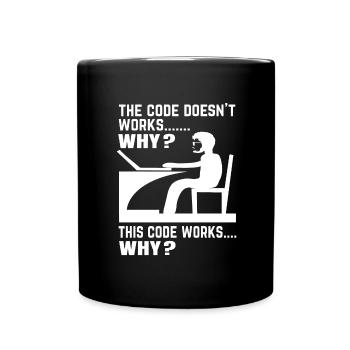 Cadeau de programmeur développeur de logiciels - Mug uni - noir - Devant