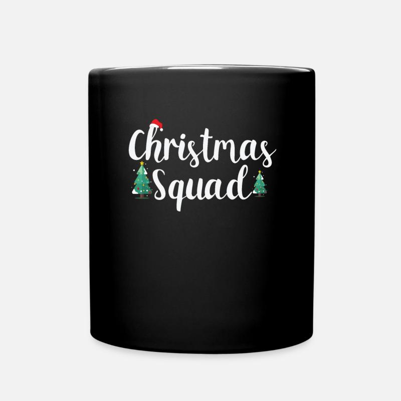 Weihnachtsteam Partnerlook - Tasse einfarbig - Schwarz