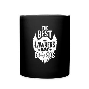 Avocat barbu Moustache Avocat Bart Gift - Mug uni - noir - Devant
