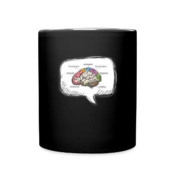 Diagram Brain Neurology Science - Full Colour Mug - black - Front