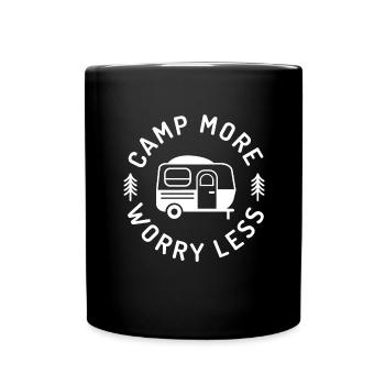 Randonnée Camping Dictons en plein air Camper Wanderer - Mug uni - noir - Devant