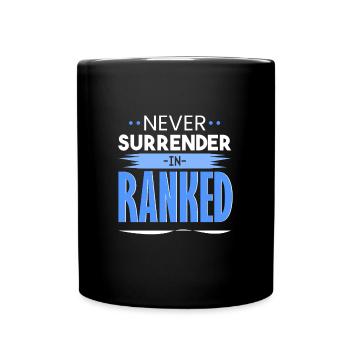 Ne jamais se rendre - Mug uni - noir - Devant