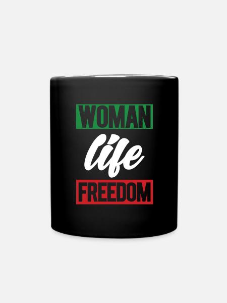 Frauen Leben Freiheit Iranisch Mahsa Amini Iran - Tasse einfarbig - Schwarz