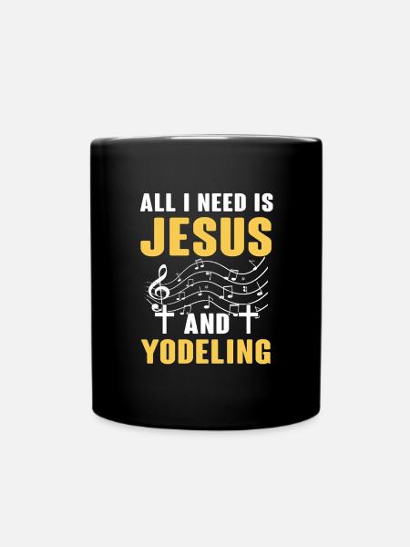 Yodel - Full Colour Mug - black