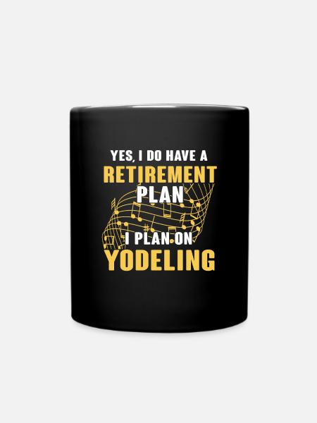 Yodel - Full Colour Mug - black