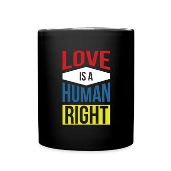 Human Rights Politics Freedom Demonstrating - Full Colour Mug - black - Front