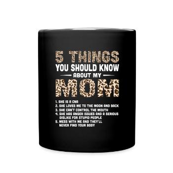 femme mère infirmière maman médecine - Mug uni - noir - Devant