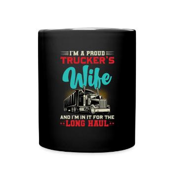 Épouse d’un chauffeur de camion - Mug uni - noir - Devant