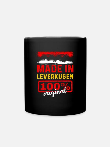 Leverkusen - Tasse einfarbig - Schwarz