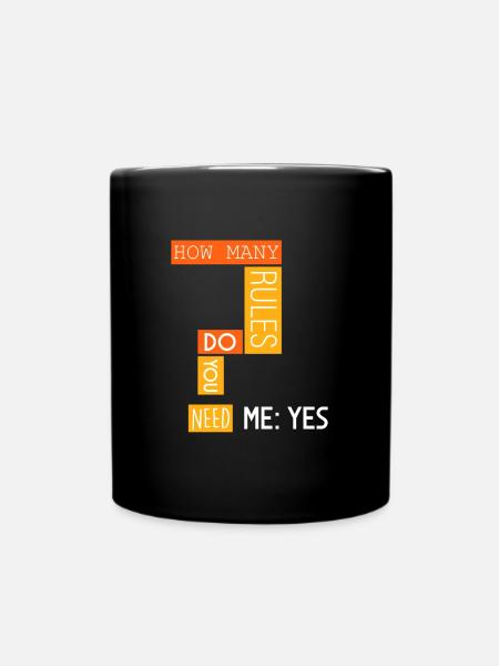 Combien de règles? - Mug uni - noir