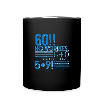 Joyeux 60e anniversaire!!! - Mug uni - noir - Devant