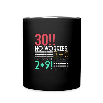 Joyeux 30e anniversaire!!! - Mug uni - noir - Devant