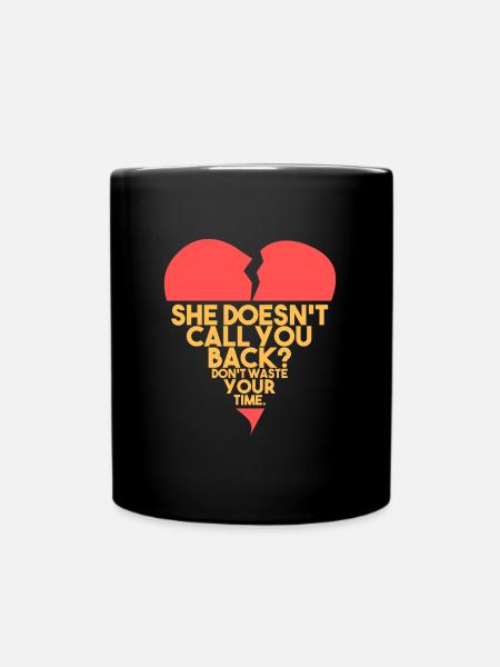 Lass sie gehen! - Tasse einfarbig - Schwarz