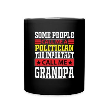 Politician Politician Grandfather Mayor Grandpa - Full Colour Mug - black - Front