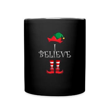 Ich glaube - Tasse einfarbig - Schwarz - Vorne