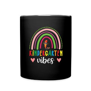 Kindergarten Group Parents Educators Preschool - Full Colour Mug - black - Front