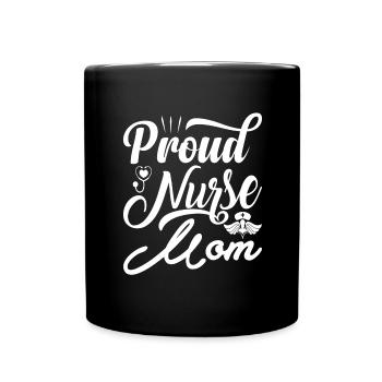 femme mère infirmière maman médecine - Mug uni - noir - Devant