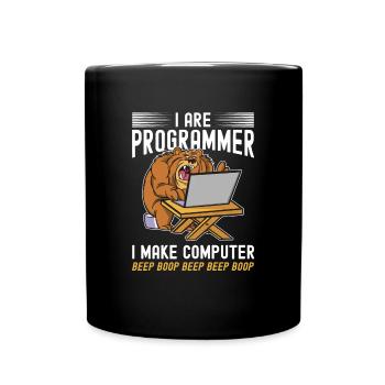 i am a programmer - Full Colour Mug - black - Front