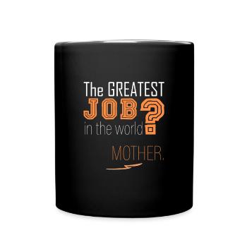 Mama ist die Beste! - Tasse einfarbig - Schwarz - Vorne