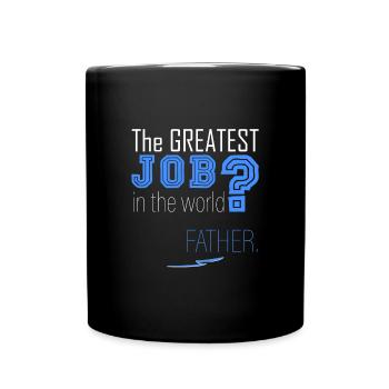 Papa ist der Beste! - Tasse einfarbig - Schwarz - Vorne
