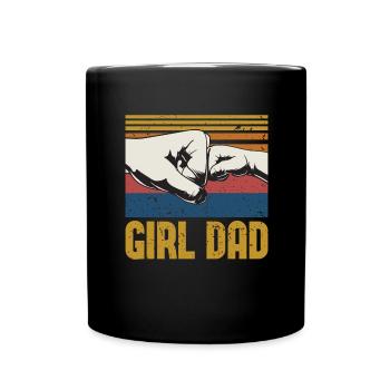 Father's Day Father Daughter Gift Papa Princess - Full Colour Mug - black - Front