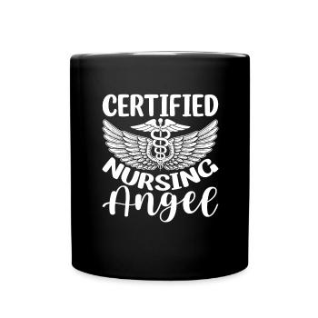 femme mère infirmière maman médecine - Mug uni - noir - Devant