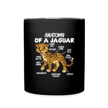 Anatomie d’un jaguar - Mug uni - noir - Devant