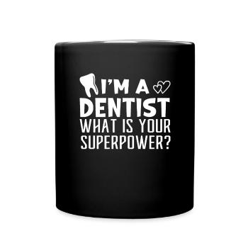 Dental assistant Dentist Tooth - Full Colour Mug - black - Front