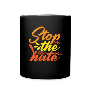 Nationality Man Against racism Human rights - Full Colour Mug - black - Front