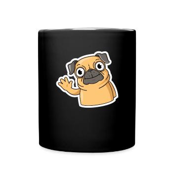 Cute Pug Life Puppy Dog Owner Pug Love - Full Colour Mug - black - Front