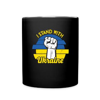 Ukraine Peace Flag No War - Full Colour Mug - black - Front