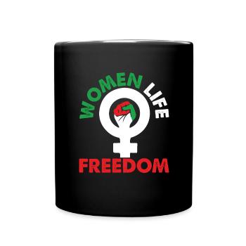 Frauen Leben Freiheit Iranisch Mahsa Amini Iran - Tasse einfarbig - Schwarz - Vorne