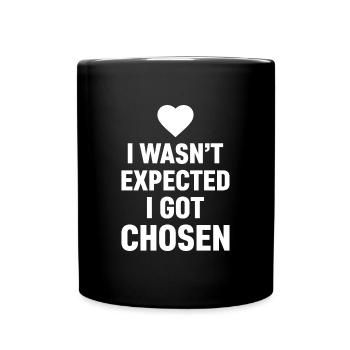 I was selected, not expected adoption day - Full Colour Mug - black - Front