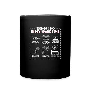 Ce que je fais pendant mon temps libre Vis de levage - Mug uni - noir - Devant