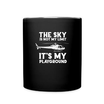 Le ciel n’est pas ma limite est mon terrain de jeu - Mug uni - noir - Devant