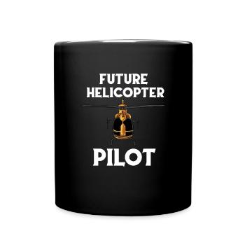 Futur pilote d’hélicoptère - Mug uni - noir - Devant