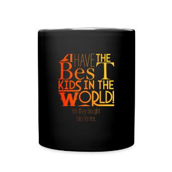 Yes, my kids bought it for me. - Full Colour Mug - black - Front