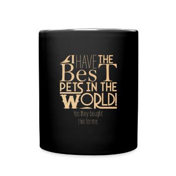 Oui, mes animaux de compagnie ont acheté ceci - Mug uni - noir - Devant