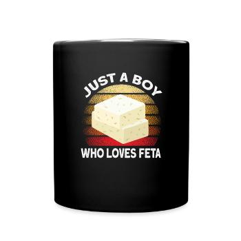 Amateurs de feta au fromage - Mug uni - noir - Devant