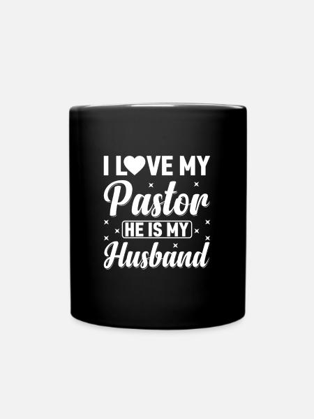 J’aime mon pasteur Il est mon mari Jésus - Mug uni - noir