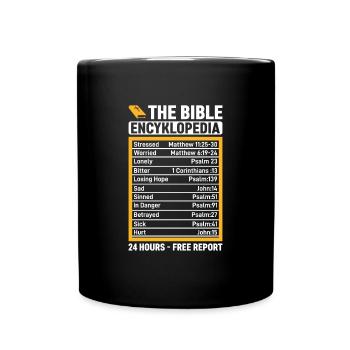 The Bible Encyklopedia 24 heures - Gratuit - Mug uni - noir - Devant