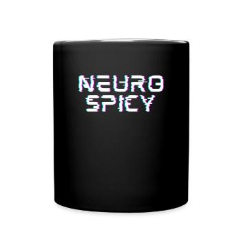 Neuro Spicy Vaporwave Spectrum Autism Awareness - Tasse einfarbig - Schwarz - Vorne