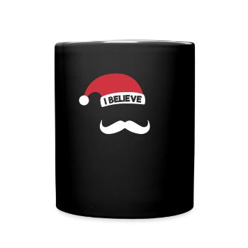 Ich glaubeich glaubeSanta Shirtich glaube Santa Sa - Tasse einfarbig - Schwarz - Vorne